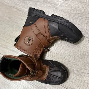 Polo by Ralph Lauren Brown and Black Kids Boots